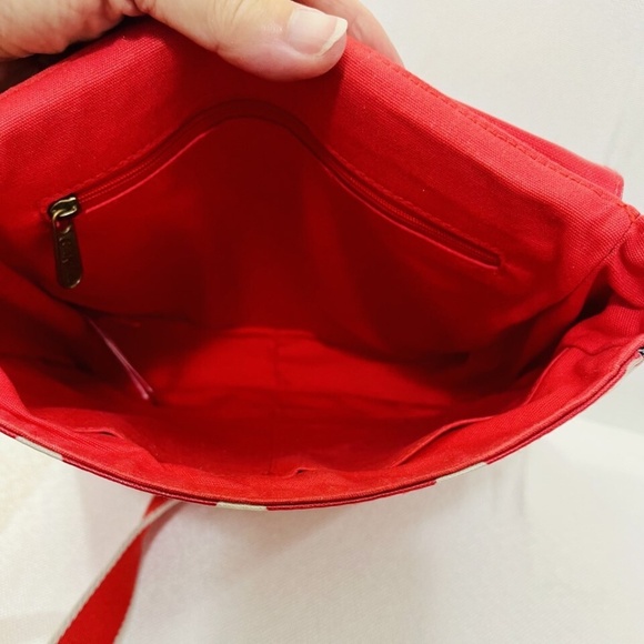 Disney + Cath Kidston Crossbody Red w White polka Dots Mickey Minnie Pluto EUC - Picture 10 of 15